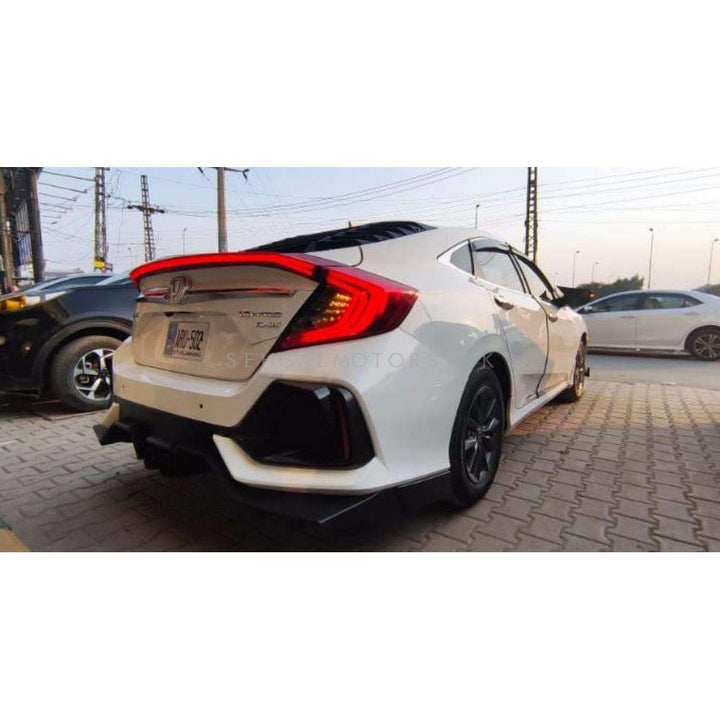 Honda Civic Body Kit Surrounded Style 2 PC - Model 2016-2021