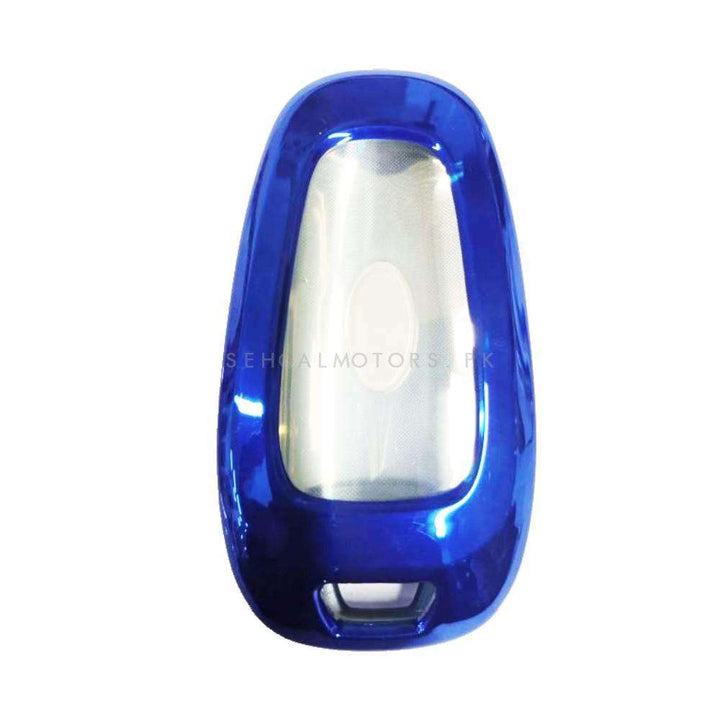 Hyundai Sonata Silicone Protection Key Cover Blue - Model 2021-2024