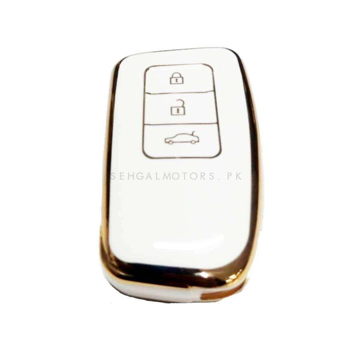 Lexus LX570 TPU Plastic Protection Key Cover White - Model 2021-2022