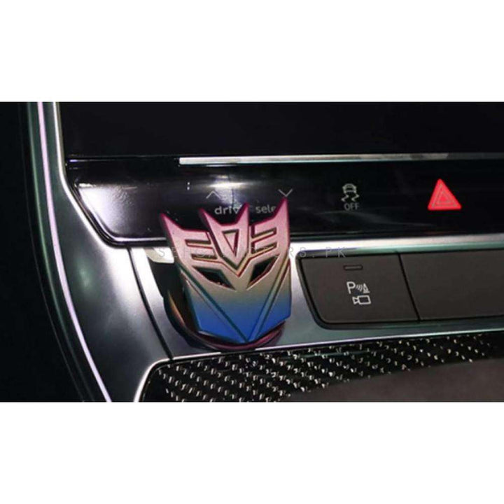 Transformer Car Engine Push Start Stop Button - Neon Plum