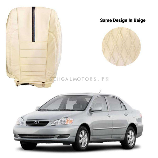 Toyota Corolla Type R Beige Black Seat Covers - Model 2002 -2008