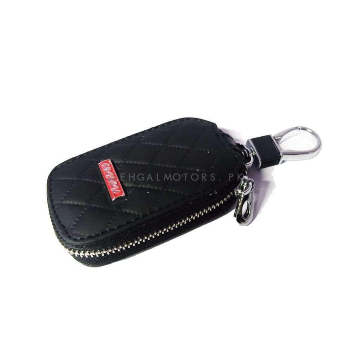 Haval Zipper 7D Style Key Cover Pouch Black With Keychain Ring