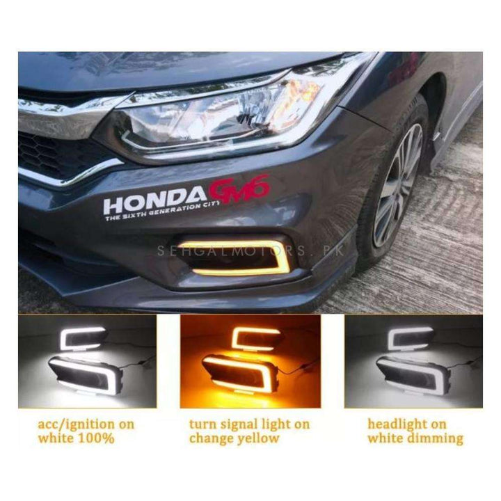 Honda City Front LED DRL Fog Covers - Model 2021-2022