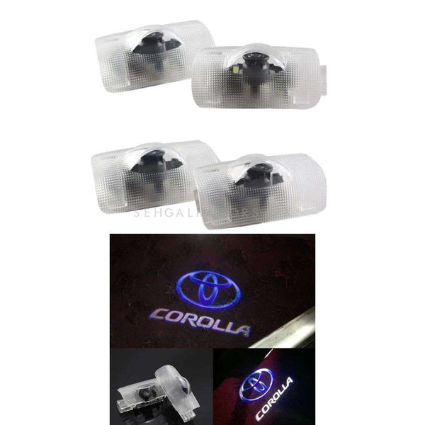 Toyota Corolla 3D Car Logo Door Side Laser Shadow Light