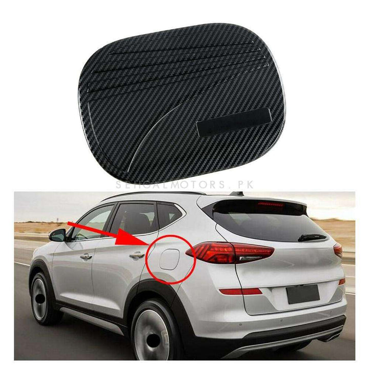 Hyundai Tucson Fuel Carbon Fiber Cover - Model 2020-2024