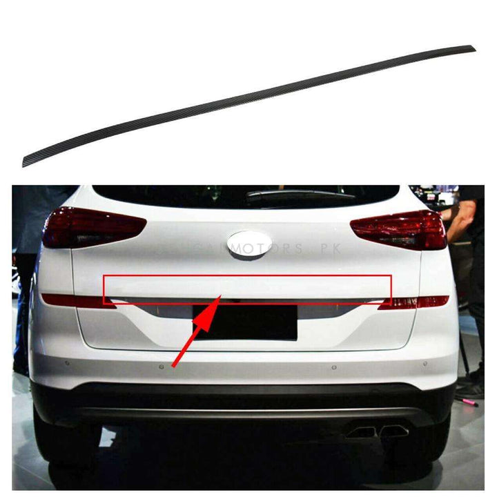 Hyundai Tucson Rear Trunk Carbon Fiber Garnish - Model 2020-2024