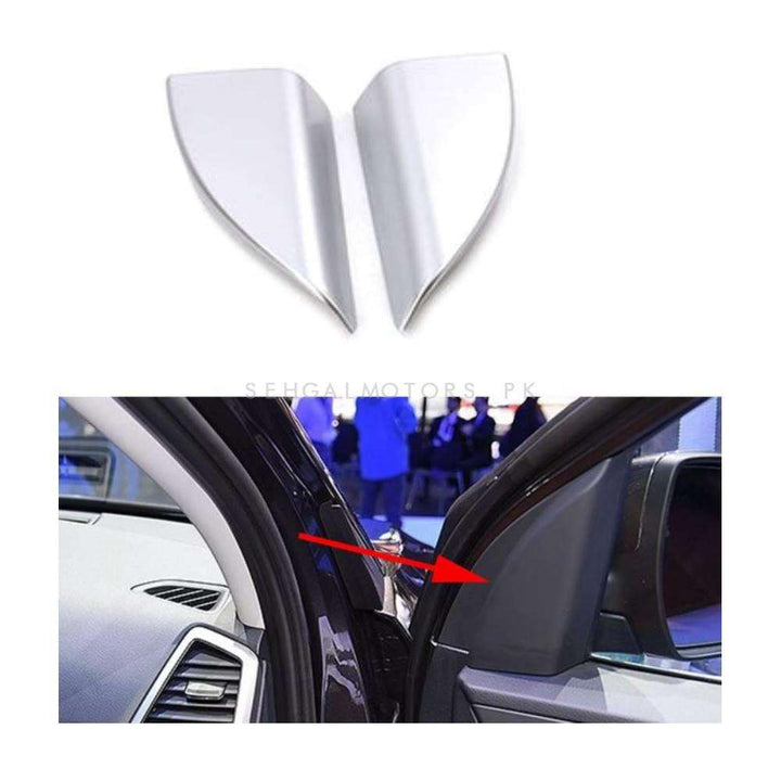 Hyundai Tucson Pillar Triangle Cover Trim Chrome - Model 2020-2024