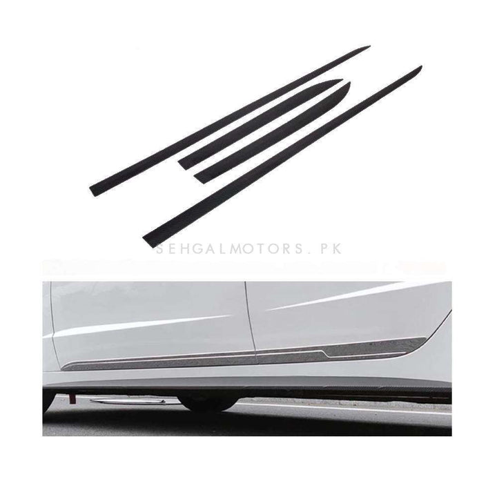 Hyundai Sonata Door Moulding Carbon Fiber - Model 2021-2024