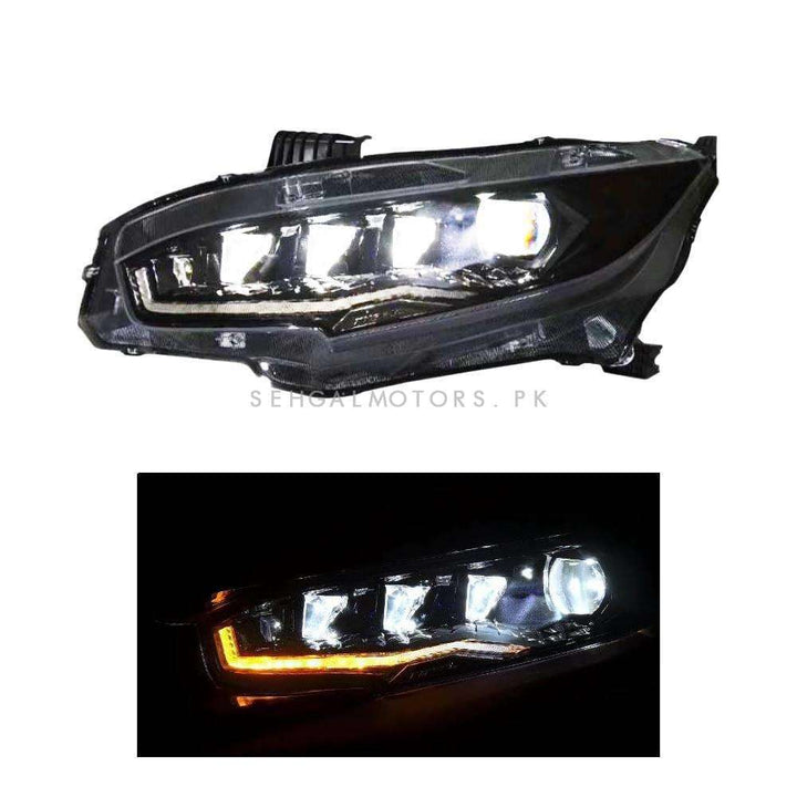 Honda Civic Head Lamps Transformer Style Pair - Model 2016-2022