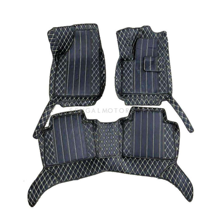 MG HS 8D Luxury Floor Mats Black 3 Pcs - Model 2020-2022