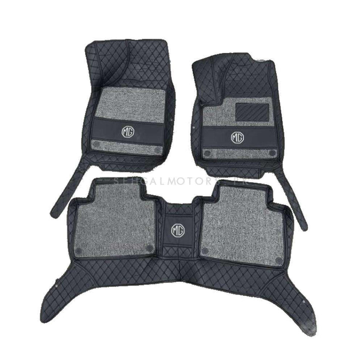 MG HS 10D Floor Mats Mix Thread Black With Grey Grass 3 Pcs - Model 2020-2022