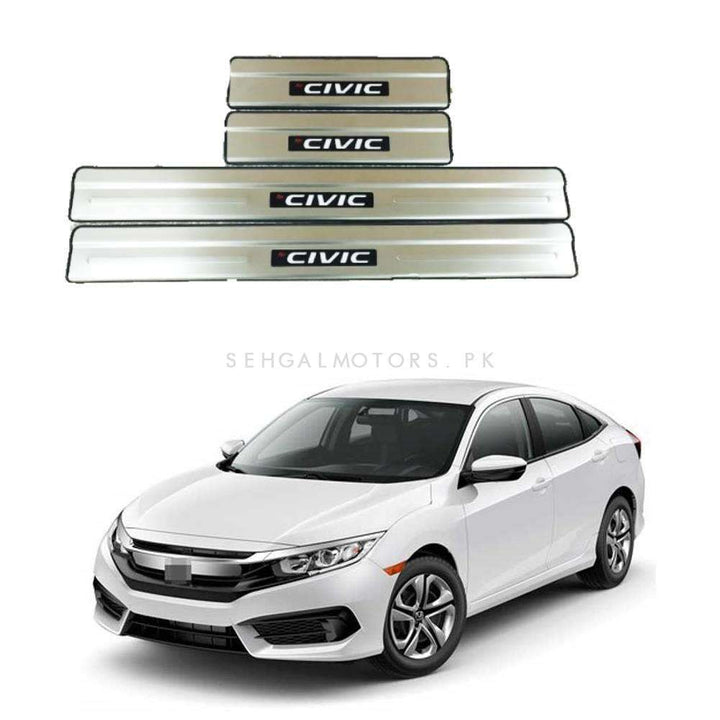 Honda Civic Metal LED Sill Plates / Skuff LED panels - Model 2016-2021