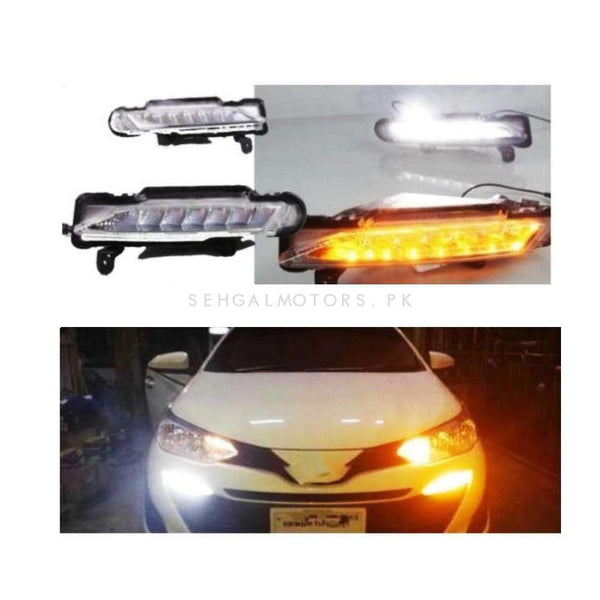 Toyota Yaris DLAA TY222-LED Front DRL Day Time Running Light - Model 2020-2022