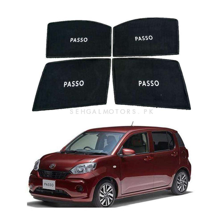 Toyota Passo Foldable & Flexible Side Sunshade With Logo - Model 2018 -2019