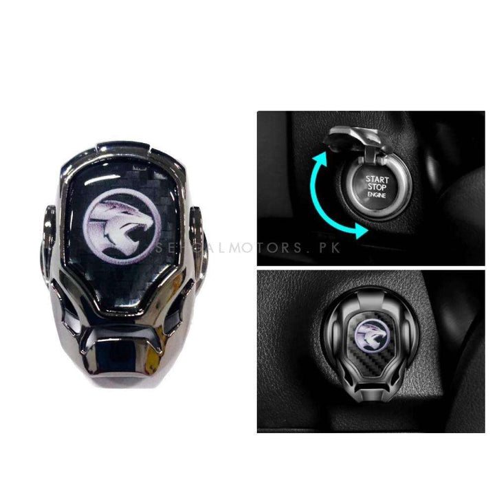 Proton Car Engine Push Start Stop Button Carbon Fiber