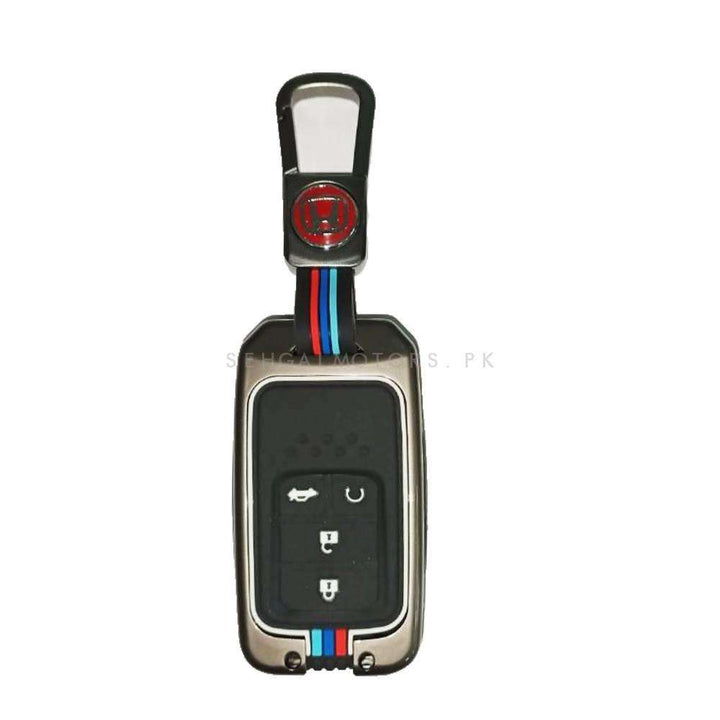 Honda Civic Key Cover With Metal Shell 4 Button - Model 2016-2021