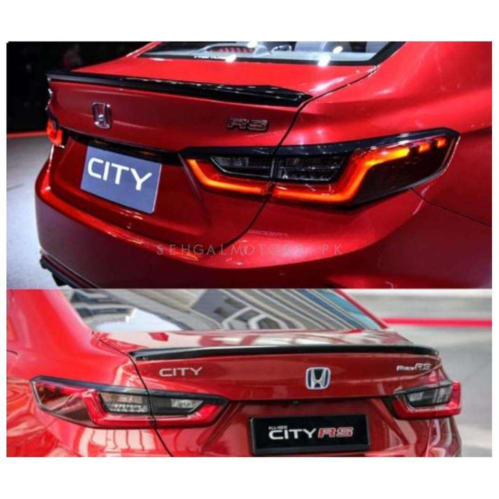 Honda City Rear Trunk Spoiler Unpainted Style A - Model 2021-2022