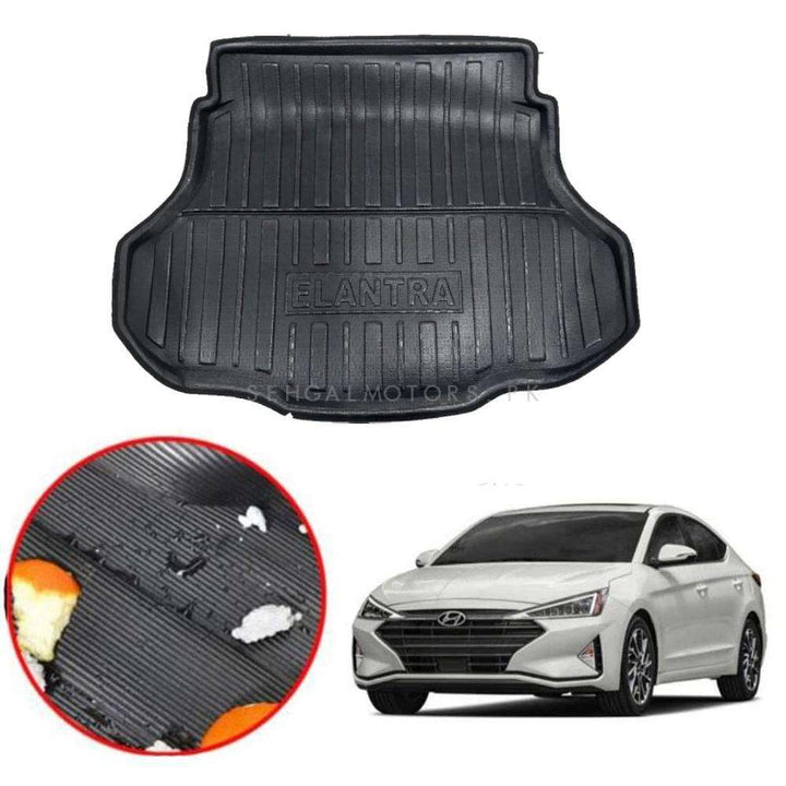 Hyundai Elantra Foam Trunk Mat Mix Design - Model 2021-2024