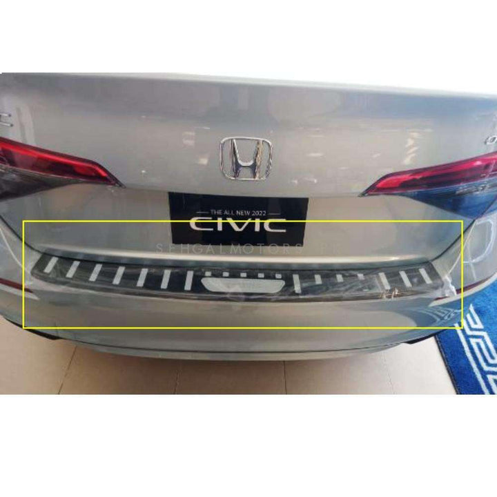 Honda Civic Trunk Bumper Protector Black - Model 2022-2024