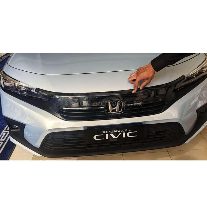 Honda Civic Front Grille Trims Carbon Fiber 3PC - Model 2022-2024