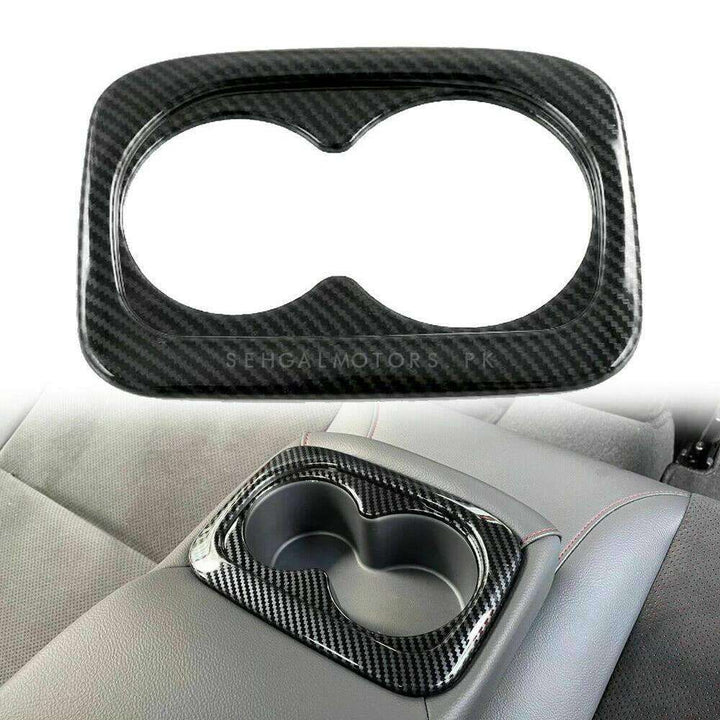 Honda Civic Cup Holder Carbon Fiber Cover - Model 2022-2024