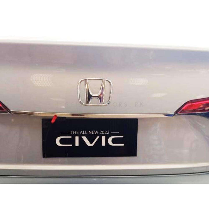 Honda Civic Rear Trunk Chrome Trim 1PC - Model 2022-2024