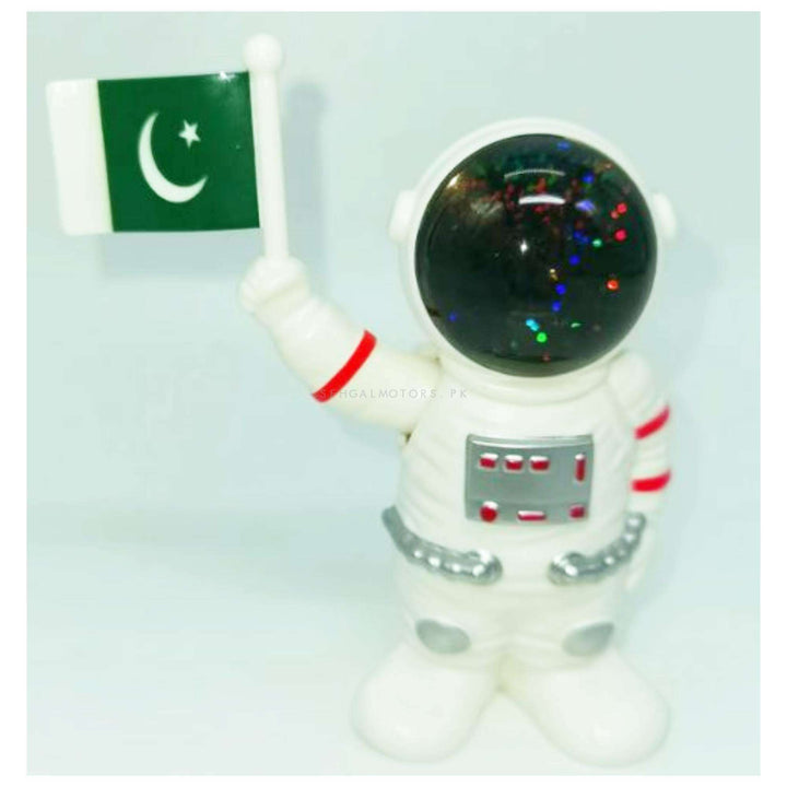 Astronaut with Pakistan Flag Sculpture Car Dashboard Multi Colour