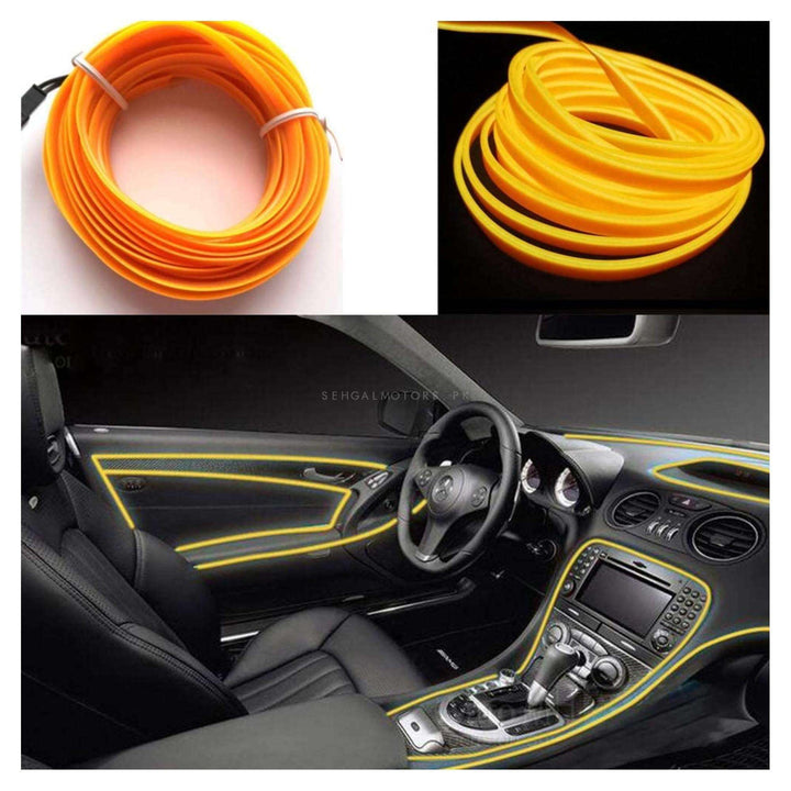 Maximus EL Glow Wire for Interior / Dashboard LED Light 2Meters (6ft) - Yellow