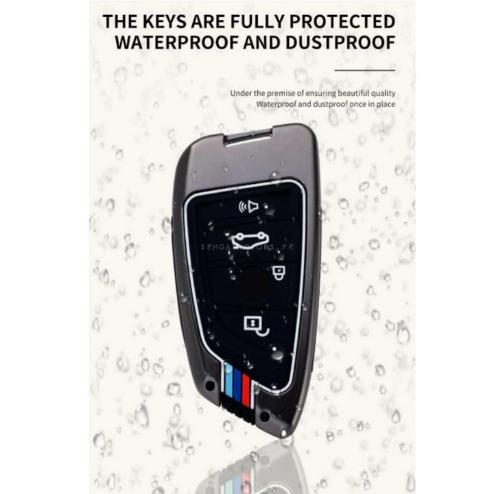 Toyota Prado Key Cover With Metal Shell 3 Buttons - Model 2009-2022