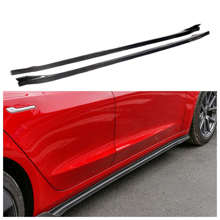 Honda Civic Side Skirts Glossy Black Aero Style - Model 2022-2024