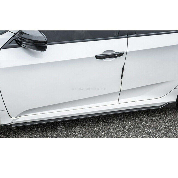 Honda Civic Side Skirts Glossy Black Modulo Style - Model 2022-2024