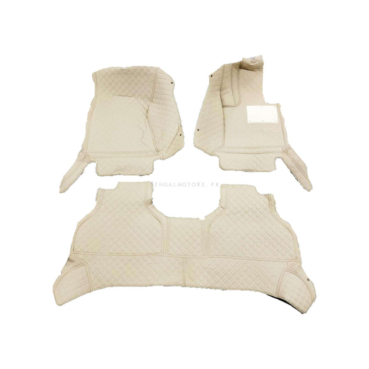 BMW X5 7D Floor Mats Beige 3 Pcs - Model 2013-2018