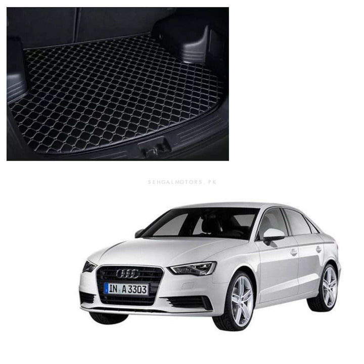 Audi A3 7D Trunk Mat Mix Thread Black - Model 2012-2018