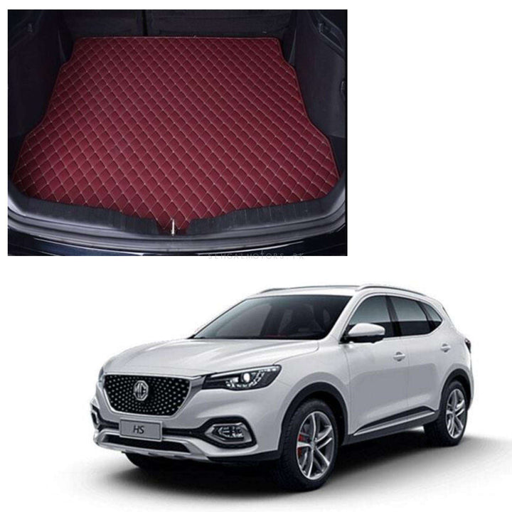 MG HS 7D Trunk Mat Mix Thread Maroon - Model 2020-2022