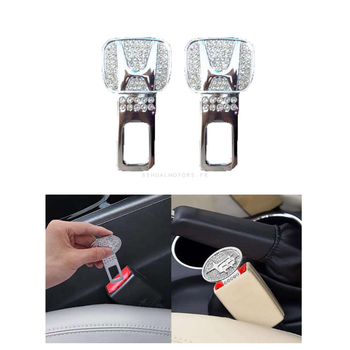 Honda Seat Belt Clips Diamond Style - Pair