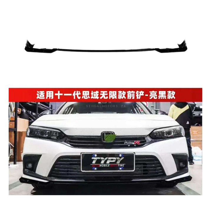 Honda Civic Front Splitter Slim Style - Model 2022-2024