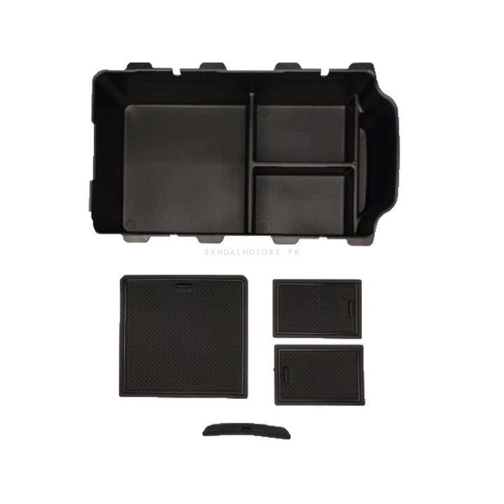 Honda Civic Armrest Storage Box Large With 4 PVC Pcs - Model 2022-2024