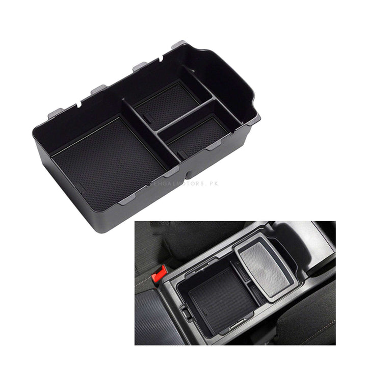 Honda Civic Armrest Storage Box Large With 4 PVC Pcs - Model 2022-2024