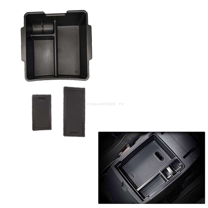 Honda Civic Armrest Storage Box Small With 2 PVC Pcs - Model 2022-2024