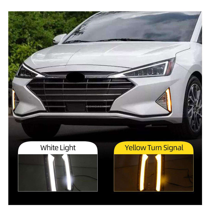 Hyundai Elantra Front Bumper LED DRL New Style - Model 2021-2024