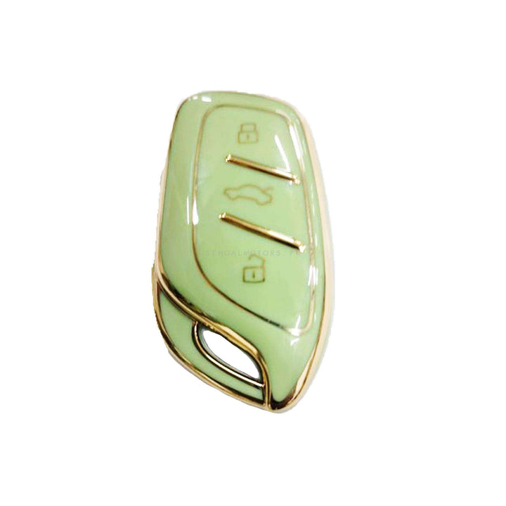 MG HS TPU Plastic Protection Key Cover Pistachio Green - Model 2020-2022