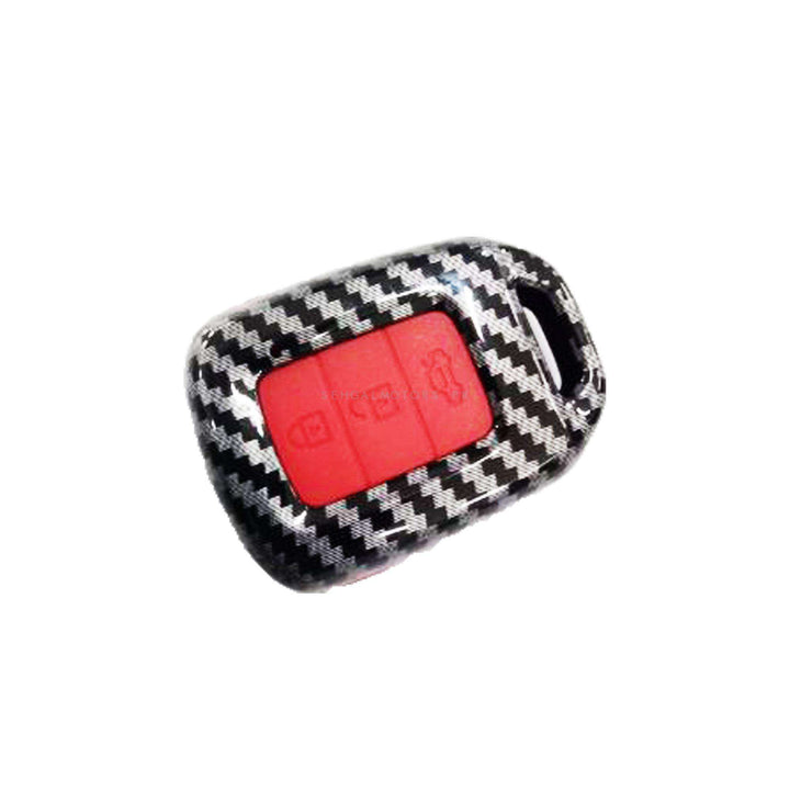 Honda City Plastic Protection Key Cover Carbon Fiber With Red PVC - Model 2021-2022