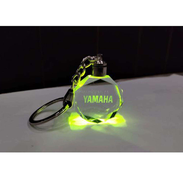 Yamaha Logo LED Crystal Key Chain Ring