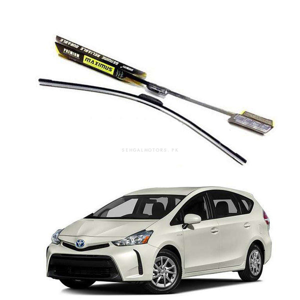 Toyota Prius Alpha Maximus Premium Silicone Wiper Blades - Model 2011 -2018