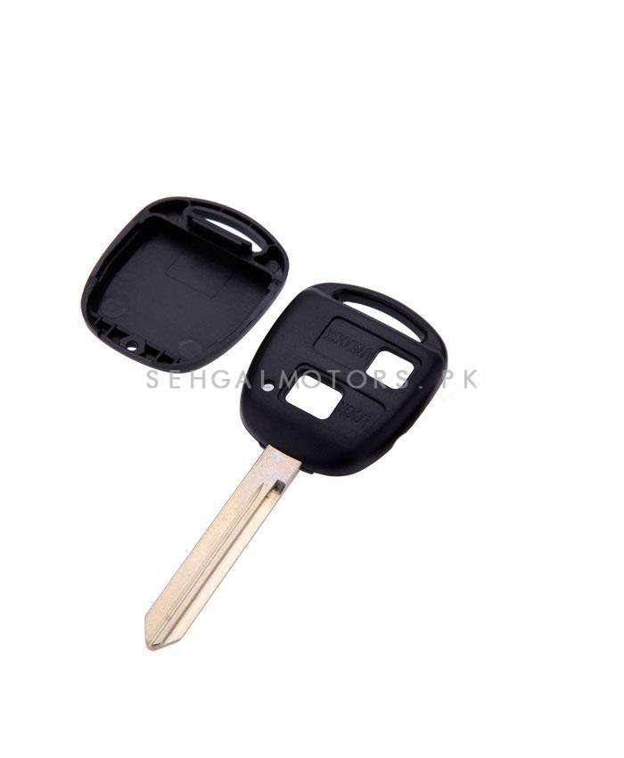 Toyota Vitz Replacement Key Shell Case Cover 2 Button Black