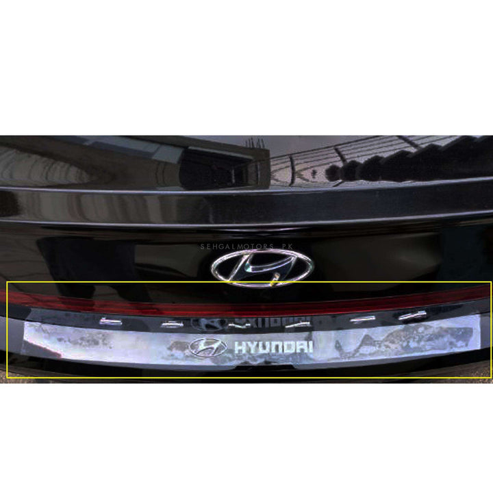 Hyundai Logo Back Bumper Protector Transparent