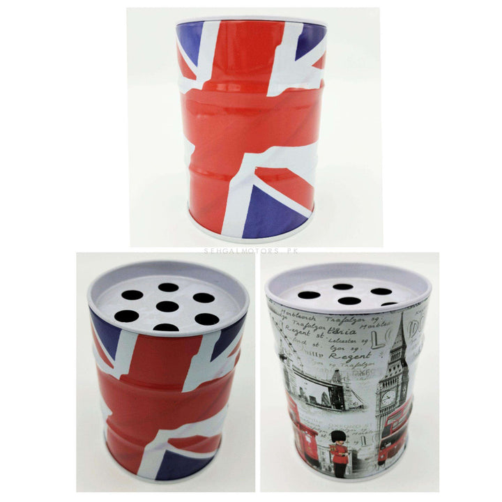 UK Flag Portable Car Ashtray For Smokers