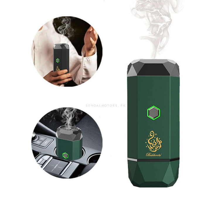Arabic Bakhoor Electronic Incense Burner Style A - Green