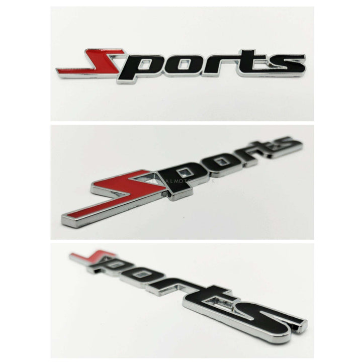 Sports Logo Black Red - Each