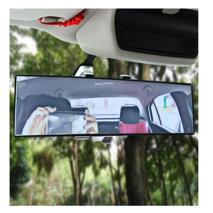 Broadway 270mm Wide Convex Interior Clip on Rear View Clear Mirror Universal